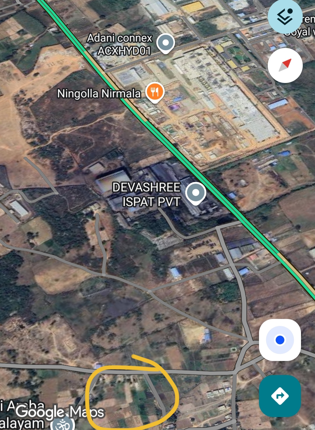 18 Guntas Land For Sale At Elikatta Shadnagar 